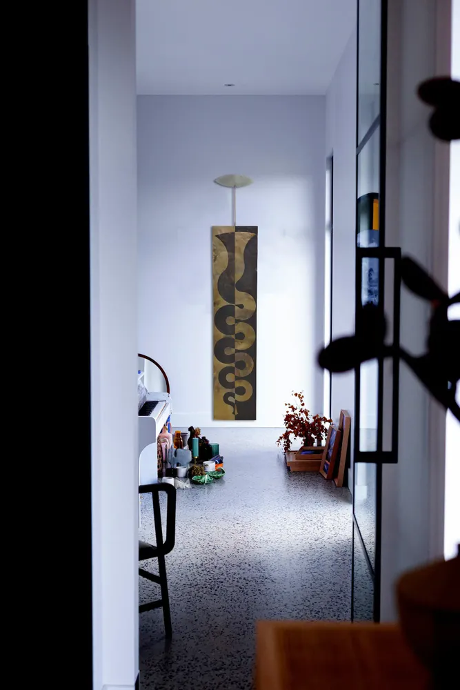 Artwork titled "Musico" made with stainless steel, brass in the year 2024 by Juan Diego Miguel