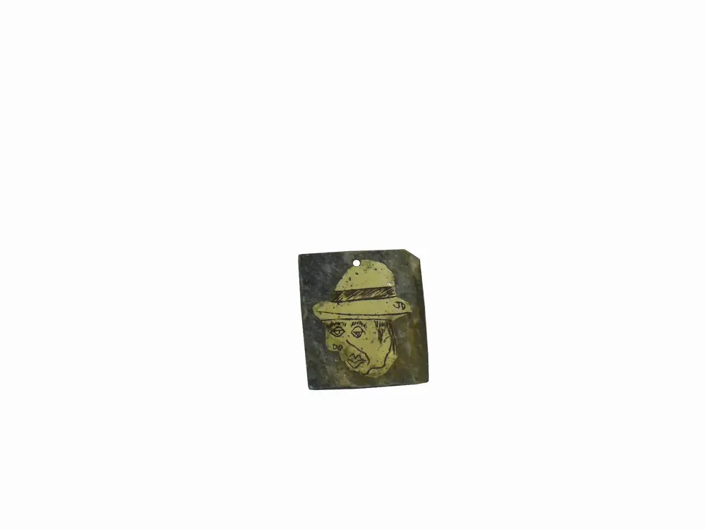 Artwork titled "ST" made with oil painting, slate stone in the year 1987 by Juan Diego Miguel