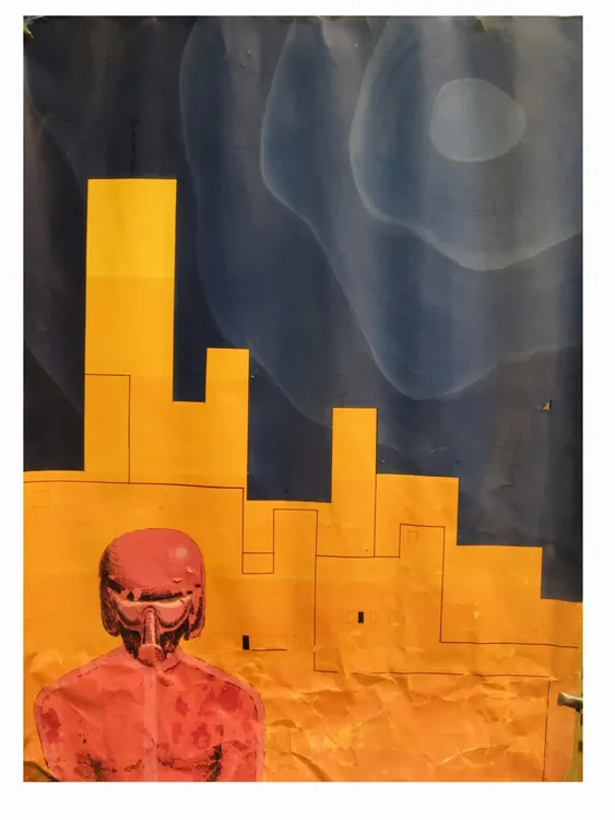 Artwork titled "Ciudad 2000" made with undefined in the year 1976 by Juan Diego Miguel