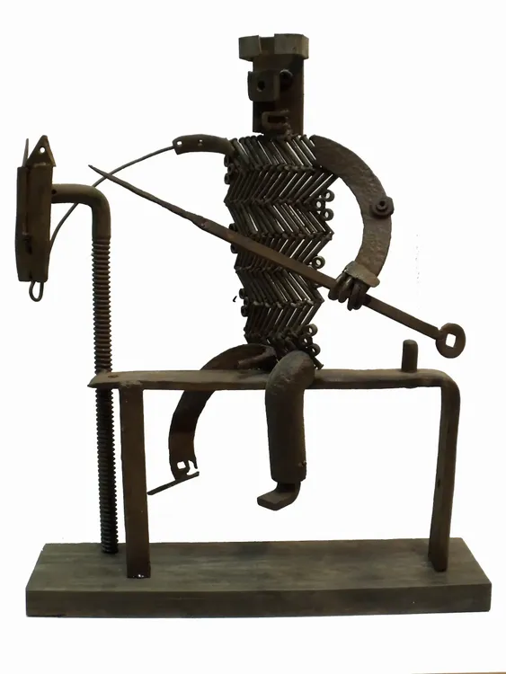Artwork titled "Caballero con pincho" made with undefined in the year 2003 by Juan Diego Miguel