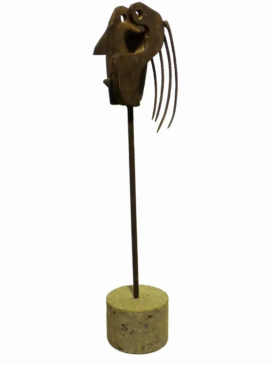 Artwork titled "Cabeza cuatro pelos" made with undefined in the year 2003 by Juan Diego Miguel