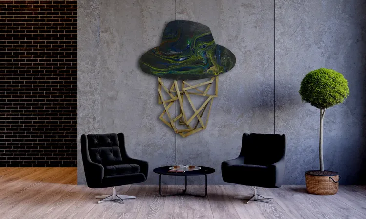 Artwork titled "Cabeza tocada-1" made with undefined in the year 2010 by Juan Diego Miguel