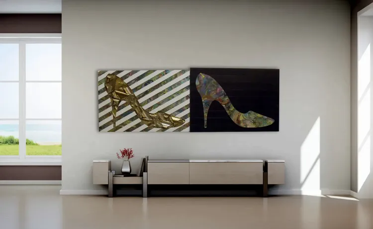 Artwork titled "Dos zapatos" made with undefined in the year 2011 by Juan Diego Miguel