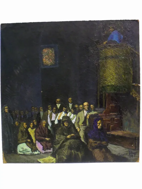 Artwork titled "Sermon" made with undefined in the year 1979 by Juan Diego Miguel