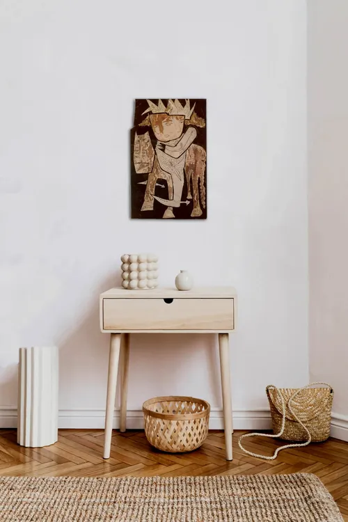 Artwork titled "Rey ecuestre" made with undefined in the year 1985 by Juan Diego Miguel