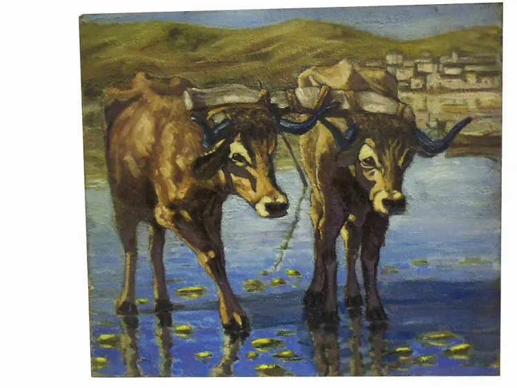 Artwork titled "Vacas" made with undefined in the year 1979 by Juan Diego Miguel