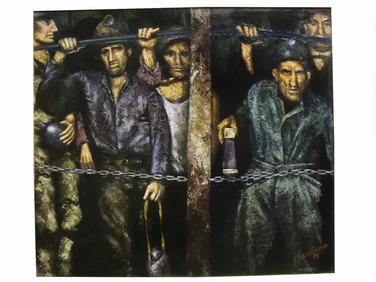 Artwork titled "Mineros" made with undefined in the year 1979 by Juan Diego Miguel